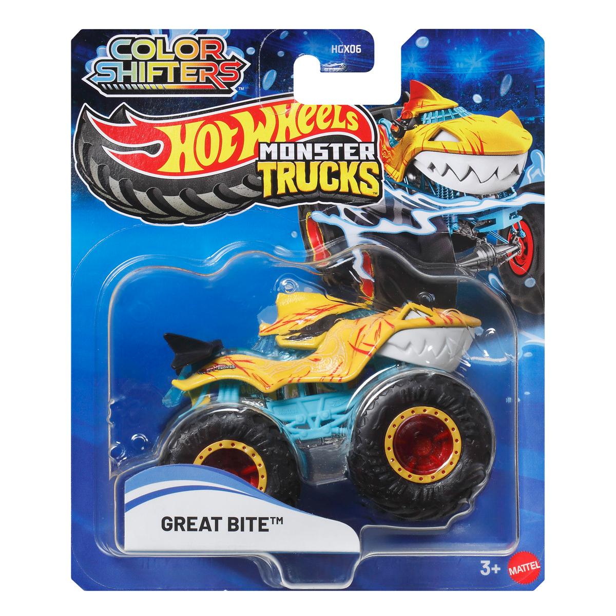 Hot Wheels Great Bite - Masina ce își schimbă culoarea