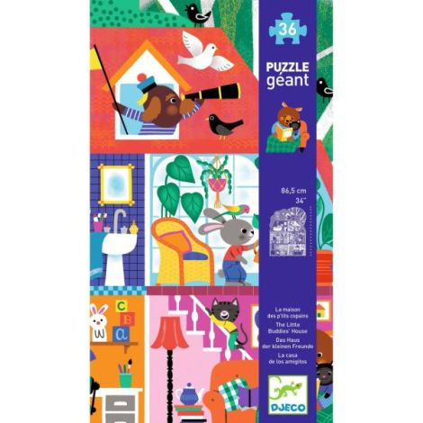 Puzzle Djeco Casa Prieteni | Gigantic | 36 piese - imagine 3