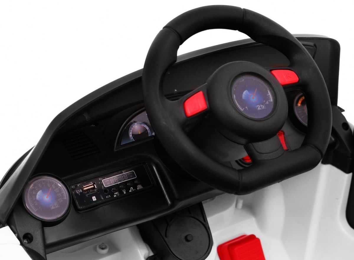 Mașinuță Electrică Roadster 12V 70W Alb - imagine 8