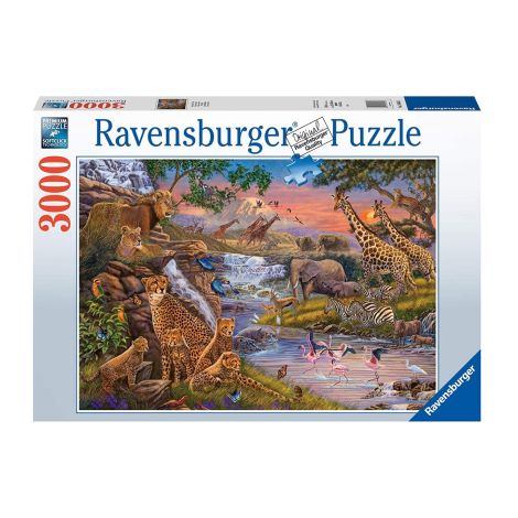 Puzzle Animale Sălbatice, 3000 piese, Ravensburger
