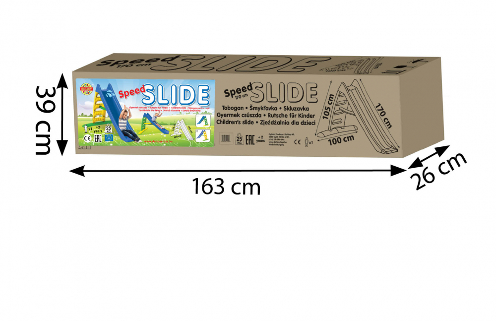 Tobogan Dohany Speed 170 cm Albastru - imagine 3