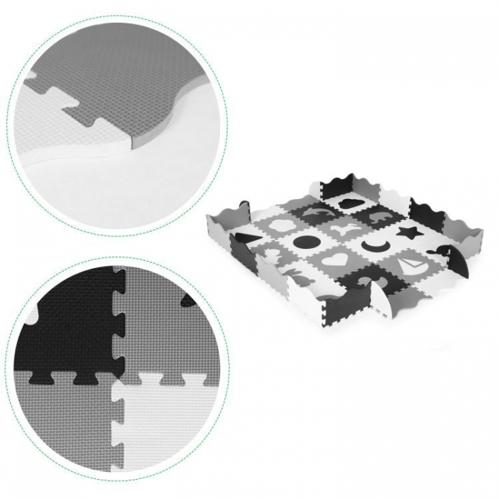 Saltea joacă Ecotoys Puzzle 36 piese - imagine 8