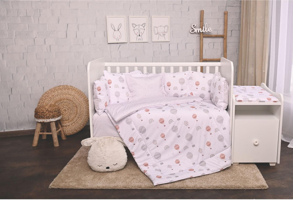 Set Lenjerie Pat 8 Piese Lorelli Bumbac Ranforce