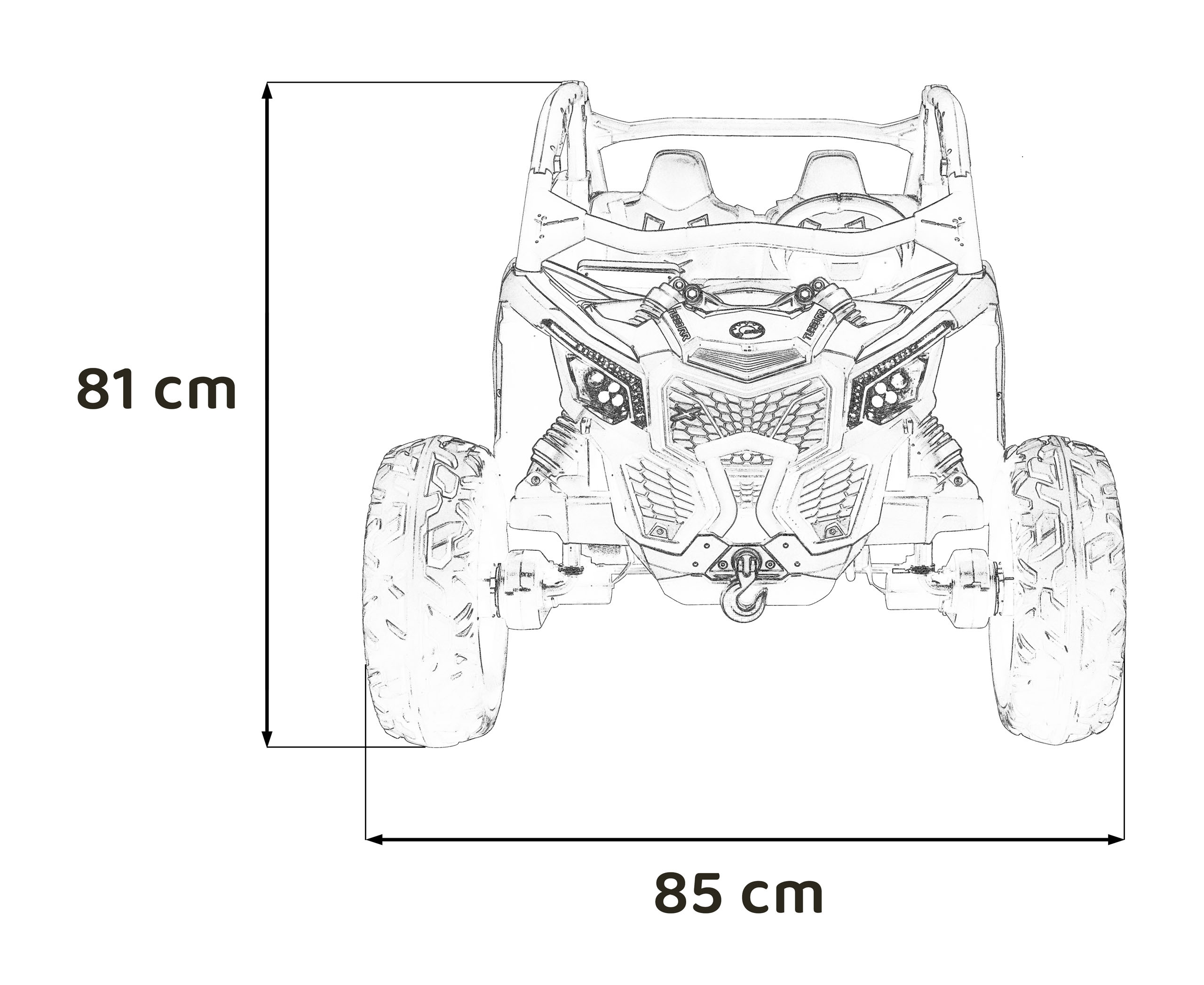 Can-Am Maverick Turbo RR 24V 4x4 Electric | 2 Locuri - imagine 2