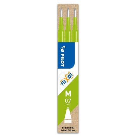 Rezerve Pilot Frixion Ball 0.7 mm, Verde, Set 3 Buc