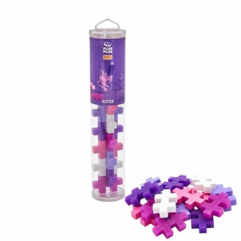 Plus-Plus Glitter Mix 100 Piese | Jucarie STEM Creativa - imagine 2