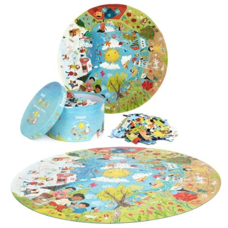 Puzzle Rotund Boppi Anotimpuri - 150 Piese Eco - imagine 2