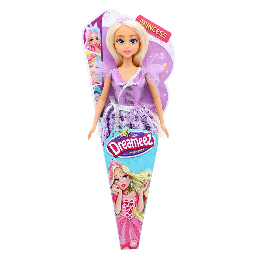 Păpușă Prințesă Dreameez, Păr Blond și Rochie Mov