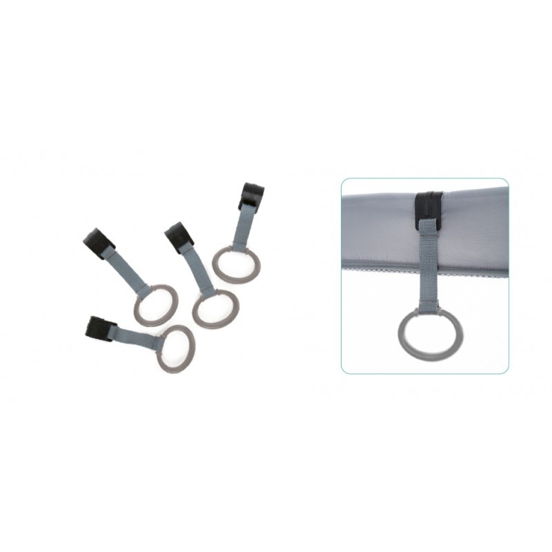 Set 4 manere Fillikid gri pentru tarc pliabil