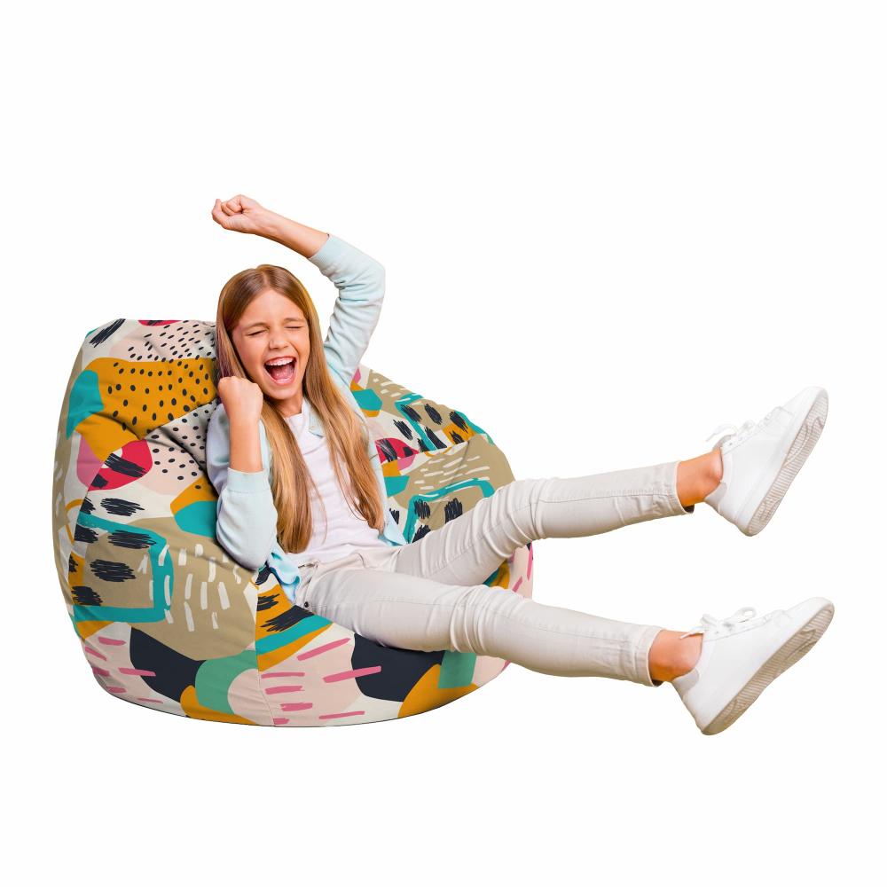 Fotoliu Puf Bean Bag Abstract Passionfruit | Updeco - imagine 4