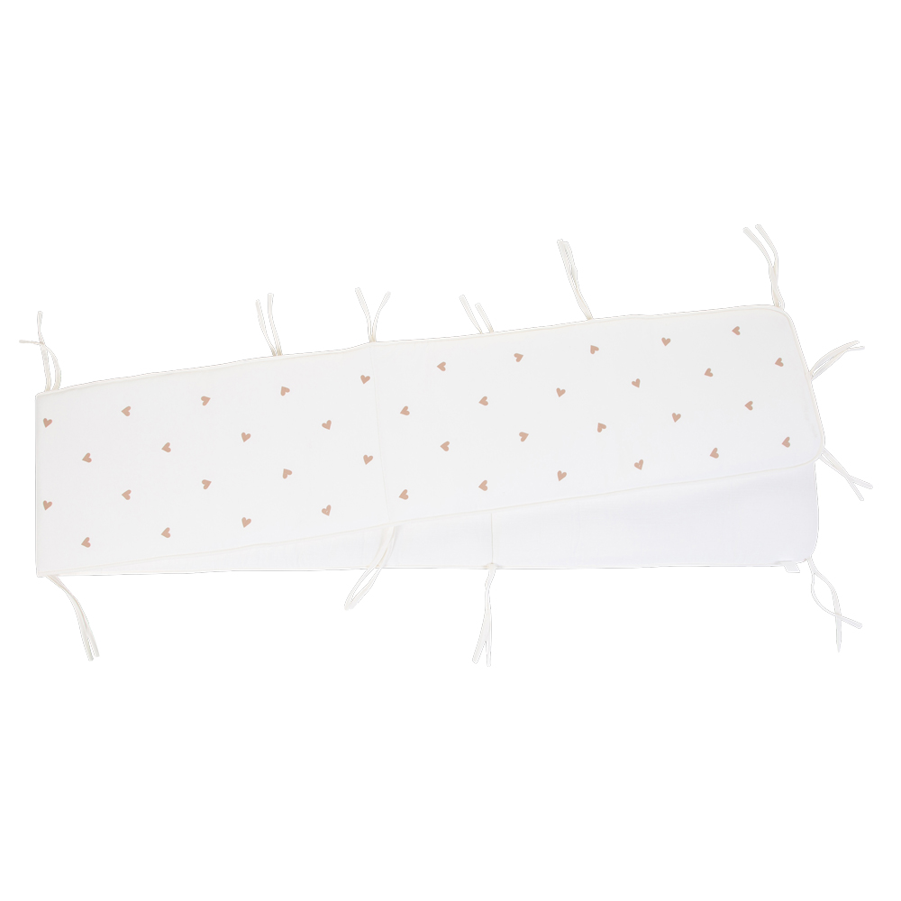 Protectie Patut Childhome Jerse Muselina Inimioare - imagine 6