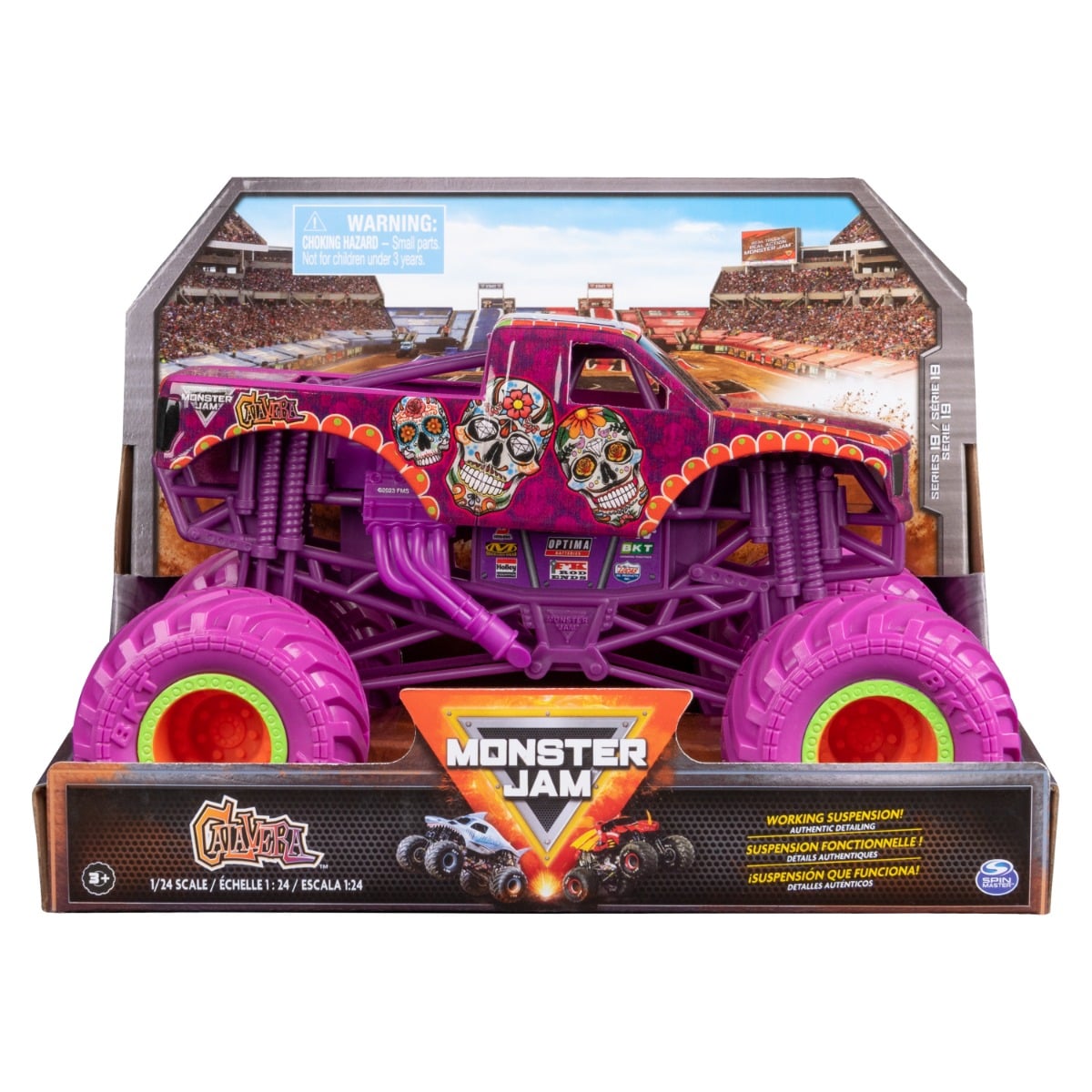Mașină Metalică Monster Jam Calavera 1:24
