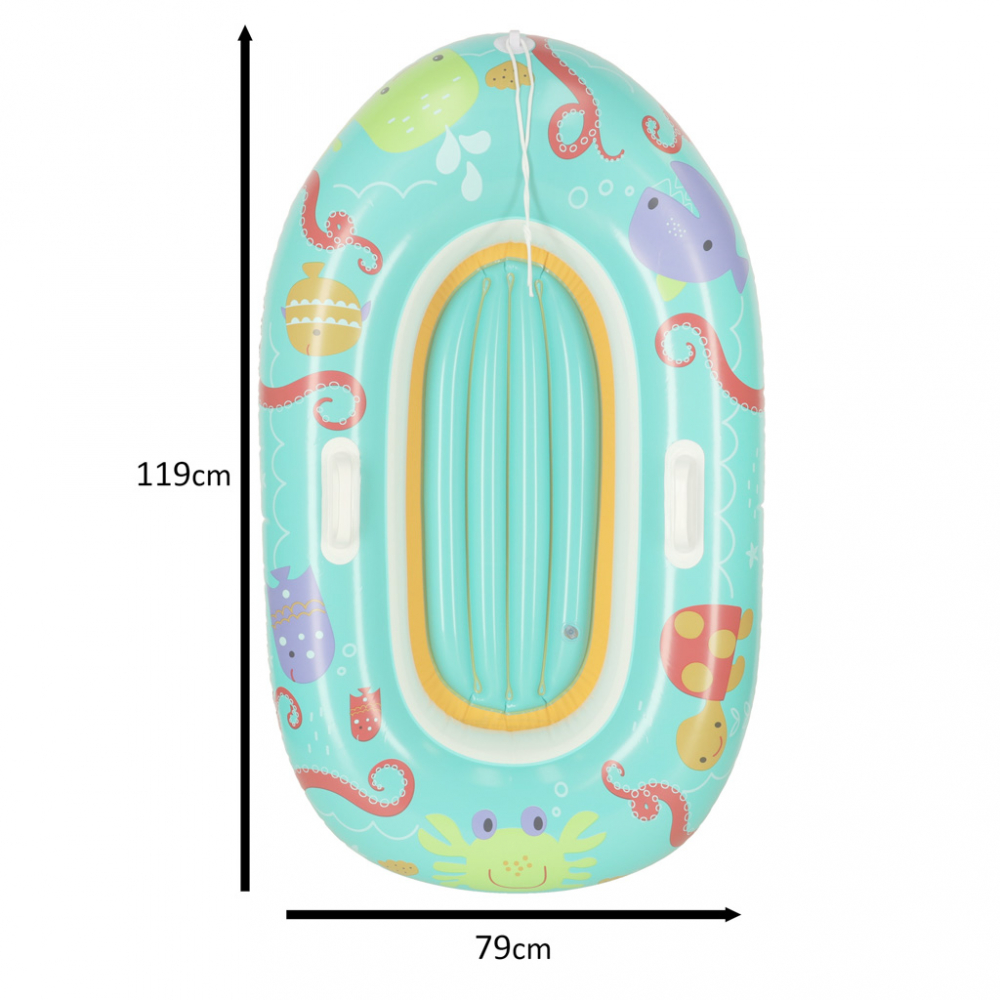 Barca gonflabila Ocean Animals Bestway, 119x79 cm - imagine 4
