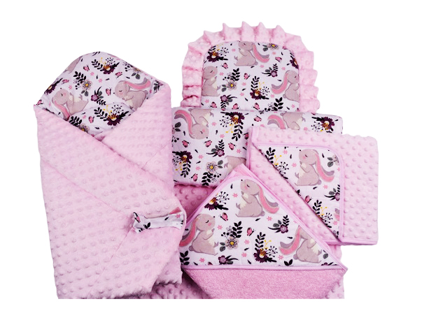 Set Bebe 5 Piese Duetbaby Minky Rabbit - imagine 5