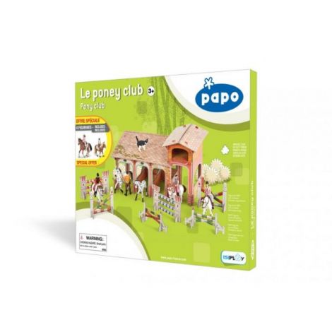 Set Poney Club Papo - 4 Figurine & Boxă Inclusă - imagine 2