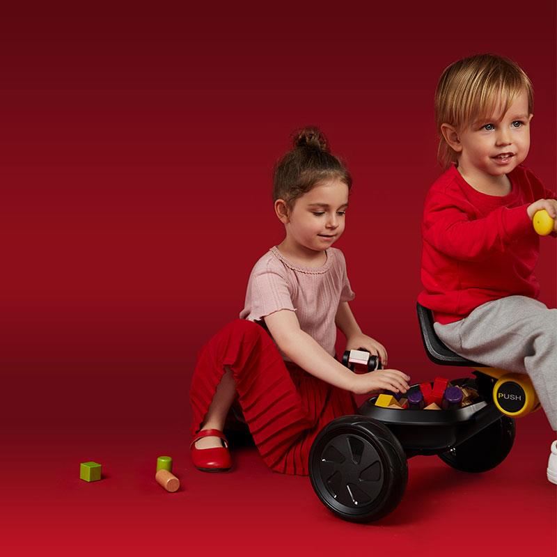 Tricicleta Qplay Ant Pliabilă, Galbenă - imagine 4