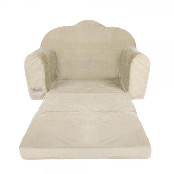 Canapea extensibila Klups catifea beige - imagine 3