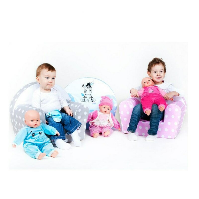 Fotoliu New Baby Spumă Bumbac Zebra Grey - imagine 4