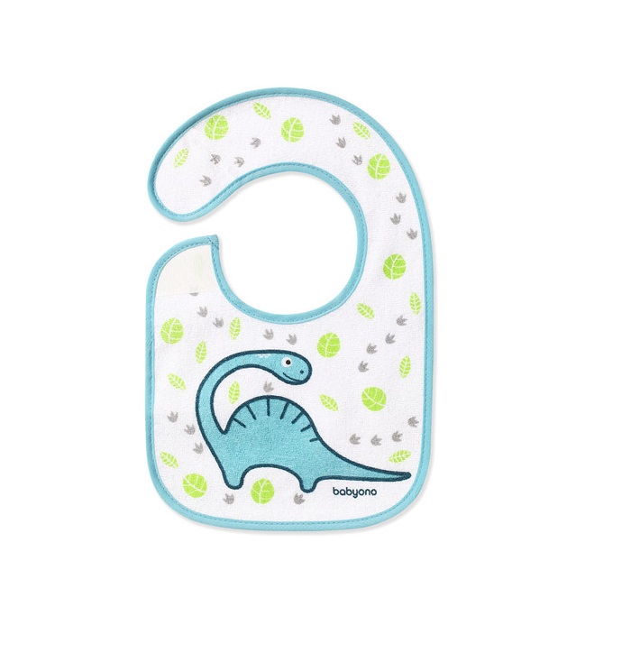Baveta impermeabila Babyono I eat and I grow