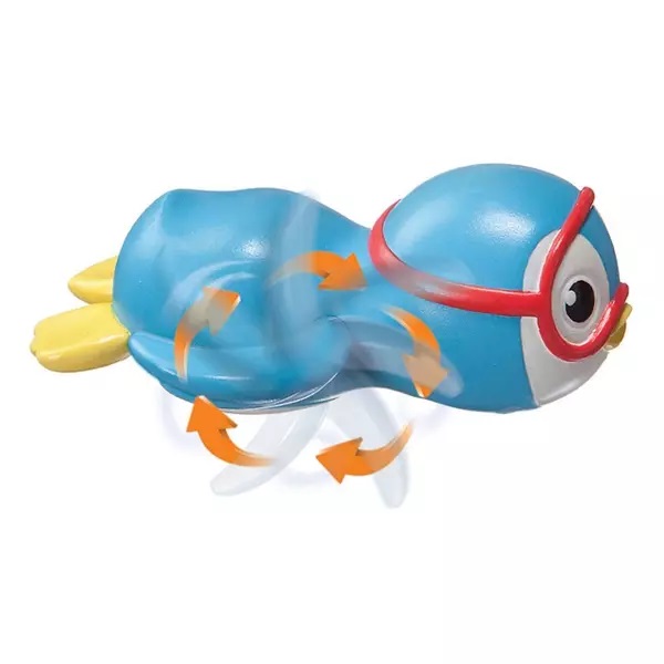 Munchkin Pinguin Înotător - Jucărie de Baie Albastră - imagine 3