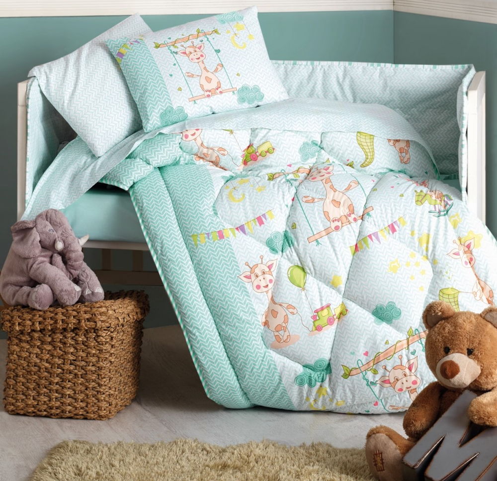 Lenjerie Patut Baby Ranforce 6 Piese Cotton Box - imagine 2
