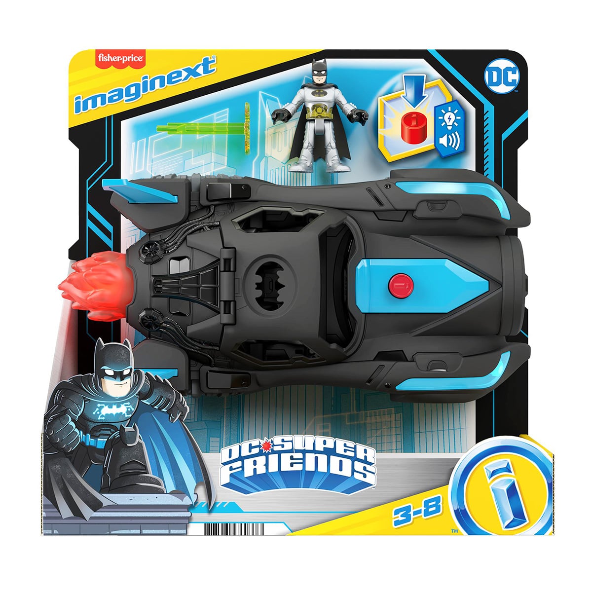 Set Imaginext Batmobile DC Super Friends
