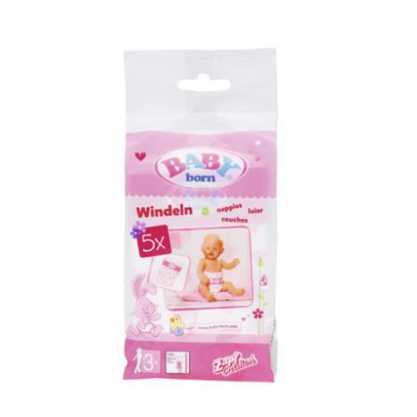 BABY born Scutece 5 buc Zapf, Modele Amuzante