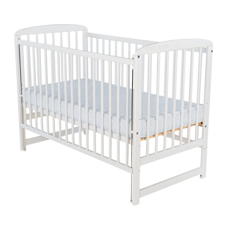 Pătuț Ola BabyNeeds 120x60 Lemn cu Laterală Culisantă - imagine 2