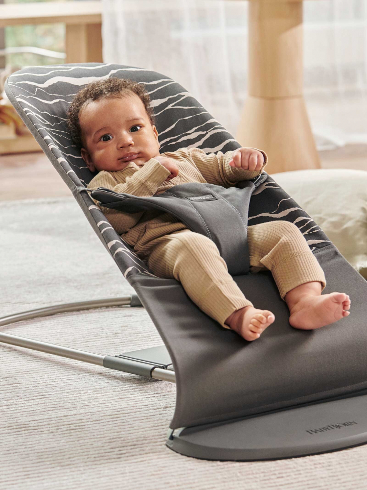 BabyBjorn Balansoar Bliss - Legănat Natural, Bumbac Premium - imagine 2