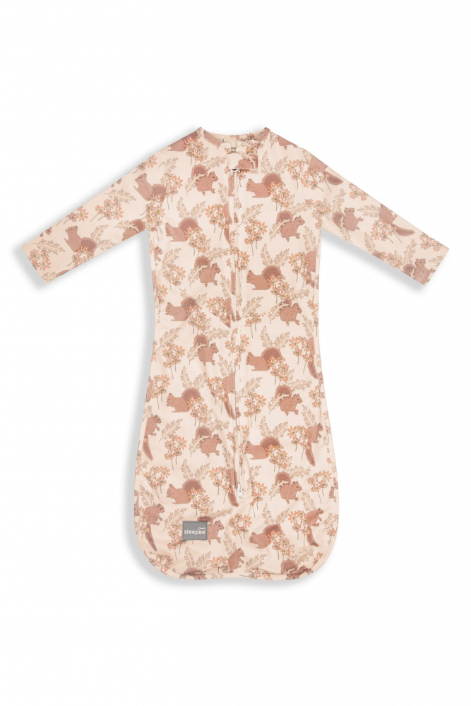 Nor pufos Sac Swaddle Bumbac cu Caciulita Animale