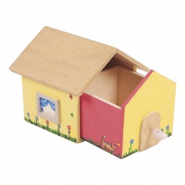Cutie Casuta Beleduc - Decoratiune Din Lemn pentru Creativitate - imagine 5
