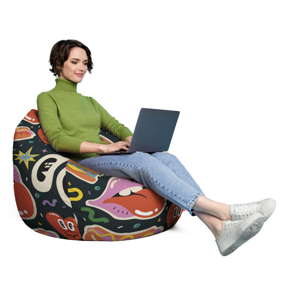 Husa Fotoliu Puf Para XL, Updeco, Fără Umplutură - imagine 4
