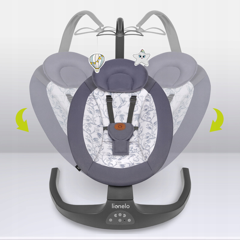 Balansoar Lionelo Ralf 2 in 1 Electric Gri Grafit - imagine 6