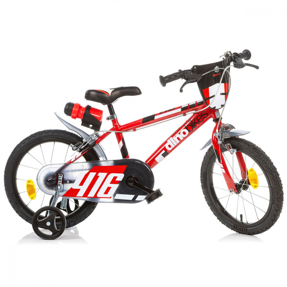 Bicicleta Dino Bikes 16" Rosu pentru Copii - imagine 2