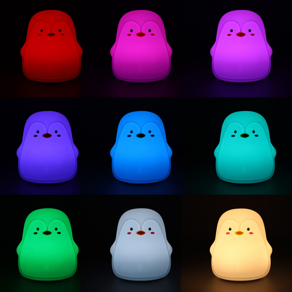 Lampa Veghe Pinguin LED RGB Ikonka - imagine 8