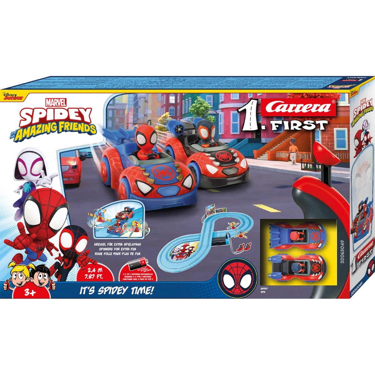 Pista Carrera Spidey 2.4m - 2 Masinute