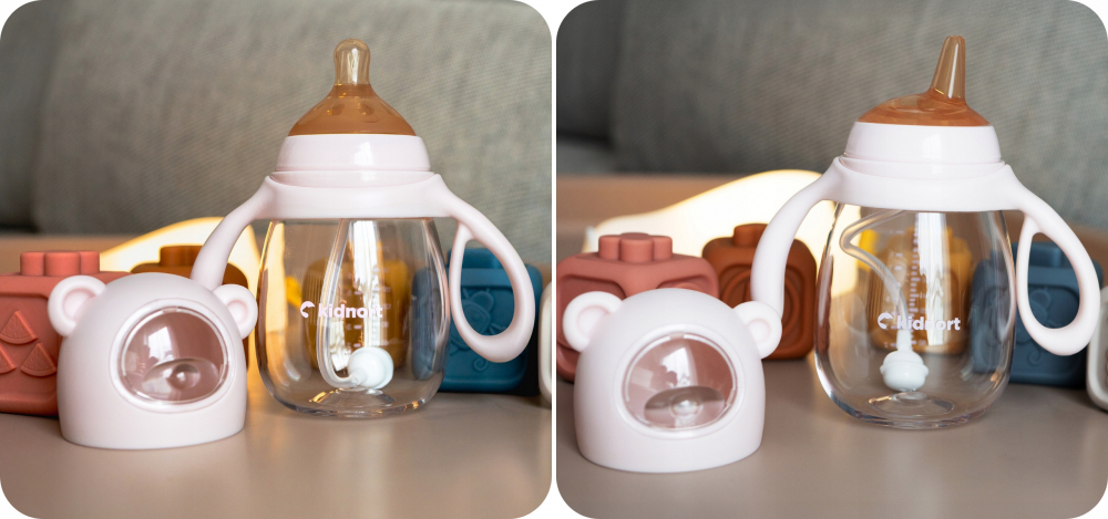 Biberon Anti-Colici Kidnort, 300ml 6luni+ - imagine 2