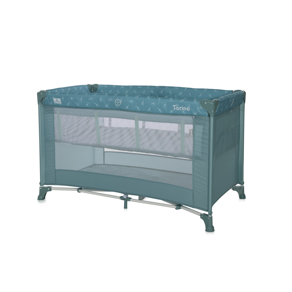 Patut Lorelli Torino Arctic Floral Pliabil cu 2 Nivele - imagine 4