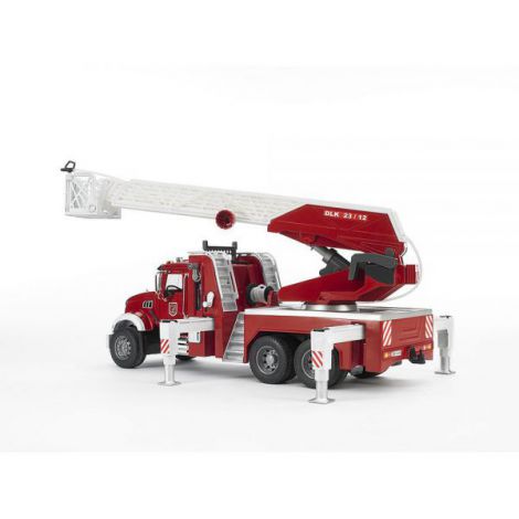 Bruder Camion Pompieri Mack Granite cu Scară - imagine 7