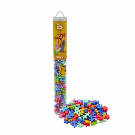 Plus-Plus 100 piese Tropical Mix - Jucarie educativa STEM - imagine 2