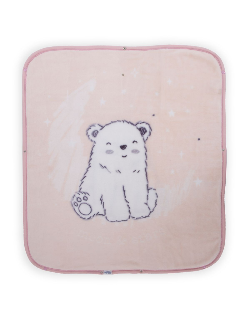 Paturica Baby Wrap Kikkaboo Polar Bear Pink