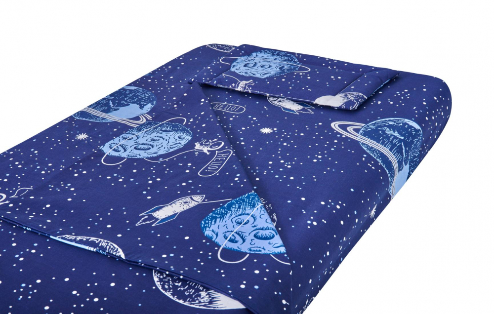 Lenjerie patut SomnArt Comete Cosmos 120x60 - imagine 3