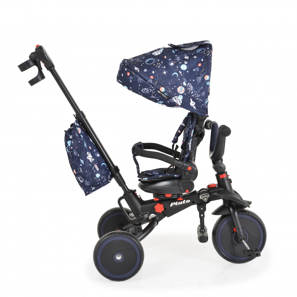Tricicleta Byox Pluto Blue Pliabilă cu Scaun Rotiv - imagine 4
