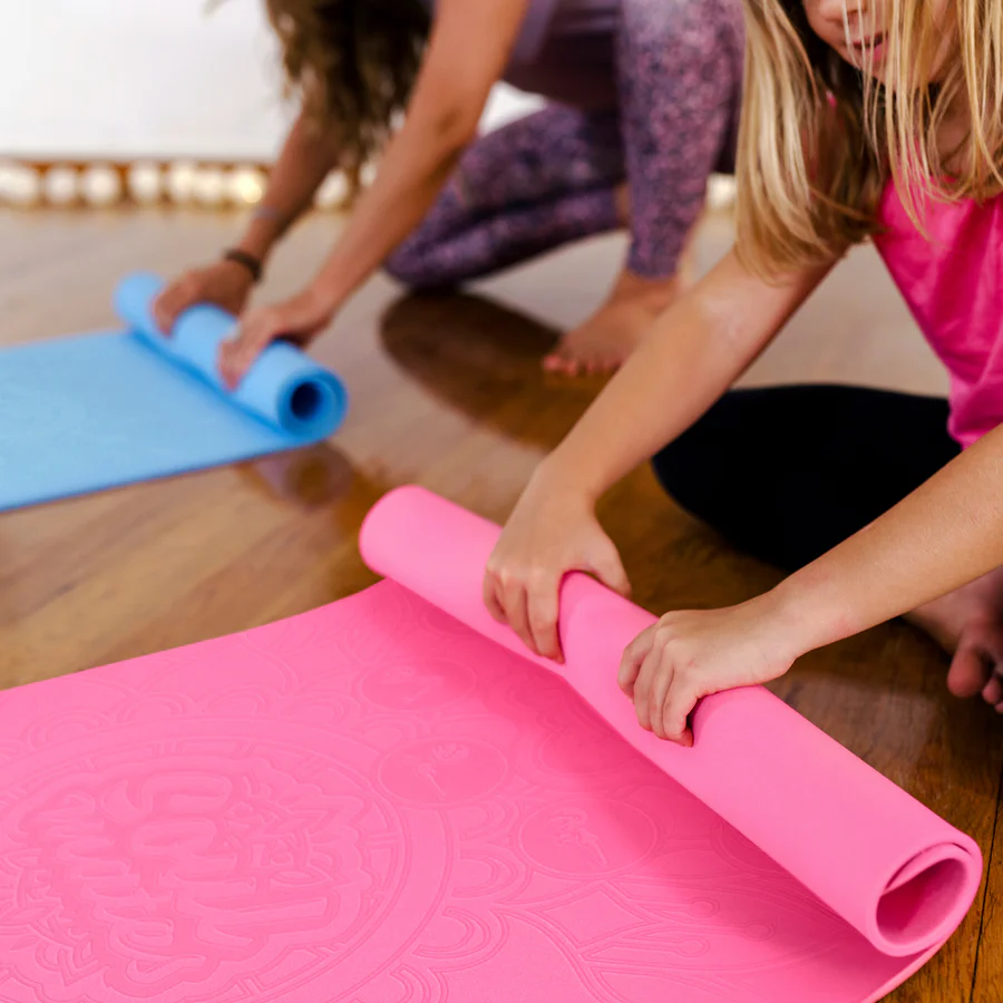 Saltea Yoga Copii Soul Mates Roz Ecologica - imagine 3