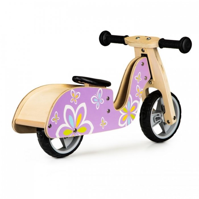 Bicicleta Ecotoys Violet, Fără Pedale, Reglabilă - imagine 3