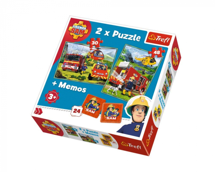 Puzzle Trefl 2in1 Memo Pompierii - Dezvoltare și Distracție