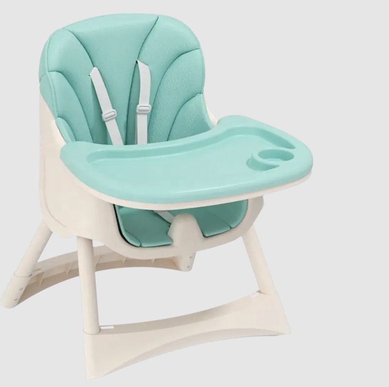 Scaun de masa 2in1 Little Mom Modern Green - imagine 6