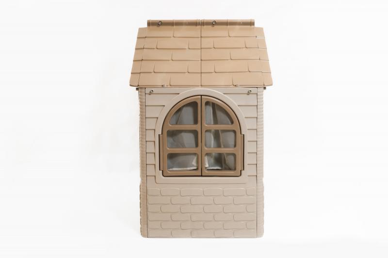 Căsuță Joacă Mykids Beige Brown, Interior/Exterior