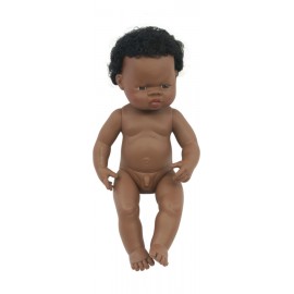 Papusa African Baiat 38 cm Miniland