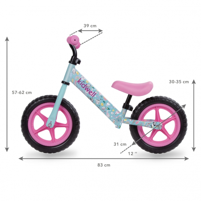 Kidwell Rebel 12" Bicicleta Fără Pedale, 2.6 kg - imagine 5